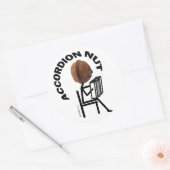 Accordion Nut Runder Aufkleber (Umschlag)