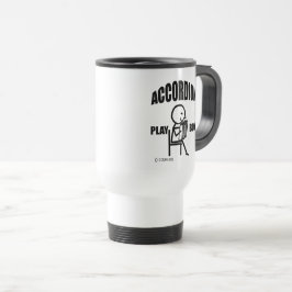 Accordion Play Boy Travel Mug Reisebecher