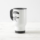 Accordion Play Boy Travel Mug Reisebecher (Vorderseite Links)