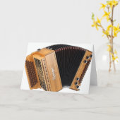 Accordion Player Accordionist Squeezebox Geburtsta Karte (Gelbe Blume)