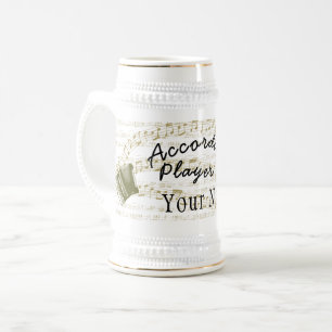 Accordion Player Bierstein Tasse mit Ihrem Namen