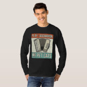Accordion Player Cat Eigentümer Retro Accor T-Shirt (Vorne ganz)