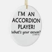 Accordion Player Entschuldigung Keramikornament (Rechts)