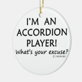 Accordion Player Entschuldigung Keramikornament (Links)