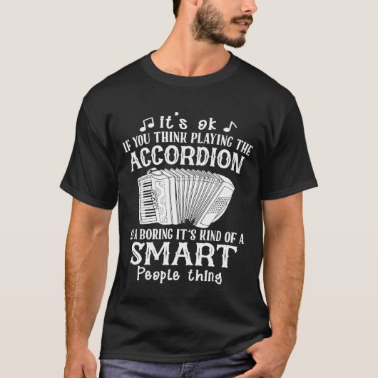 Accordion Player Smart Accordionist T-Shirt (Vorderseite)
