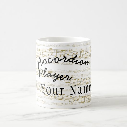 Accordion Player Tasse 11 oz mit Ihrem Namen (Mittel)