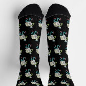 Accordion Playing Stickman Socken (Oben)