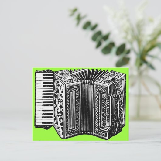 Accordion Postkarte (Stehend Vorderseite)