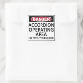 Accordion Runder Aufkleber (Tasche)