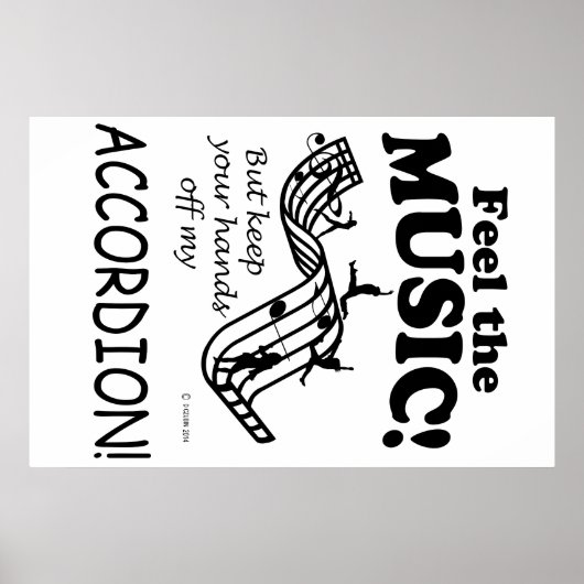 Accordion spürt die Musik Poster (Vorne)