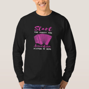 Accordion starten das Party Musikinstrument Polka T-Shirt