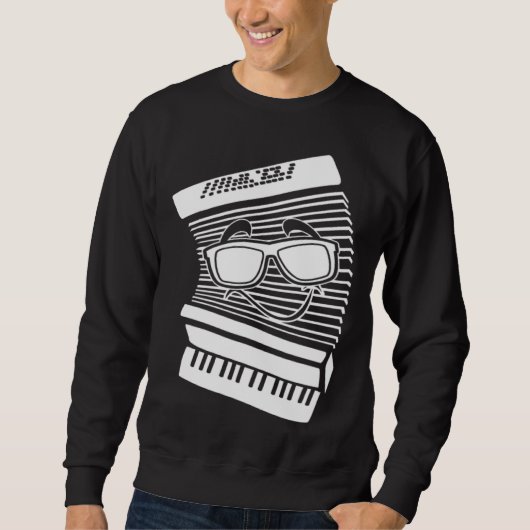 Accordion Sunglasses Air Accordion Musician Accord Sweatshirt (Vorderseite)