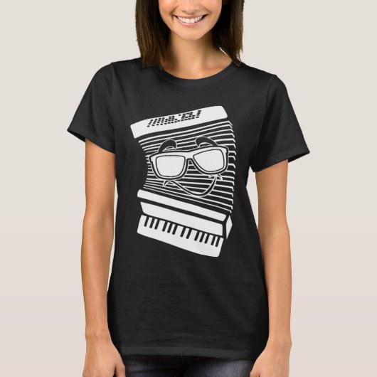 Accordion Sunglasses Air Accordion Musician Accord T-Shirt (Vorderseite)