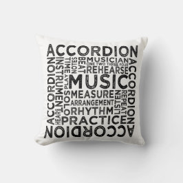 Accordion Typografie Kissen