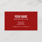 Accordion Typografie Visitenkarte (Rückseite)