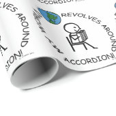 Accordion - Weltumdrehungen Geschenkpapier (Rolleneckpunkt)