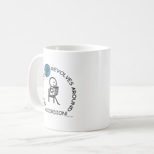 Accordion - Weltumdrehungen Kaffeetasse (Vorderseite Links)