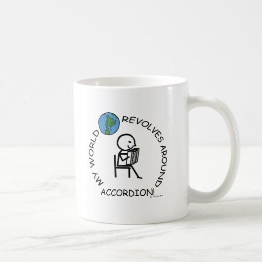 Accordion - Weltumdrehungen Kaffeetasse (Rechts)