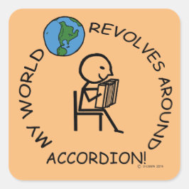 Accordion - Weltumdrehungen um den Aufkleber auf d