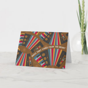 Accordionist Accordion Player Musician Geburtstag Karte