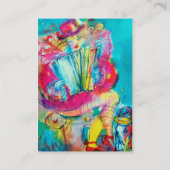 ACCORDIONIST rosa Visitenkarte (Rückseite)