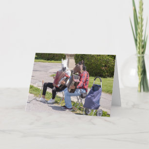 Accordionist sind verschiedene lustige Accordion P Karte