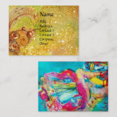 ACCORDIONIST Yellow Visitenkarte (Vorne/Hinten)