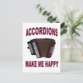 ACCORDIONS HAPPY.jpg Postkarte (Stehend Vorderseite)