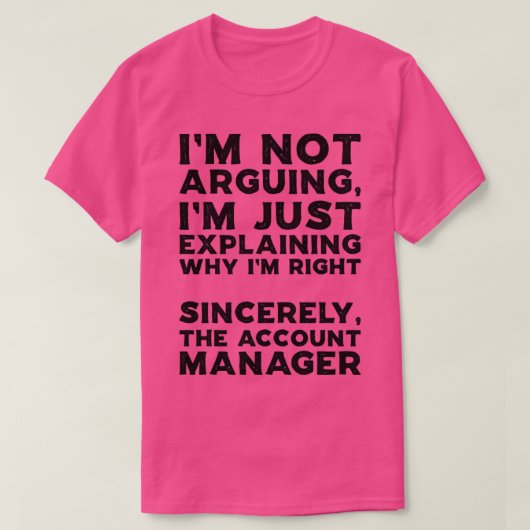 Account Manager1 T-Shirt (Design vorne)