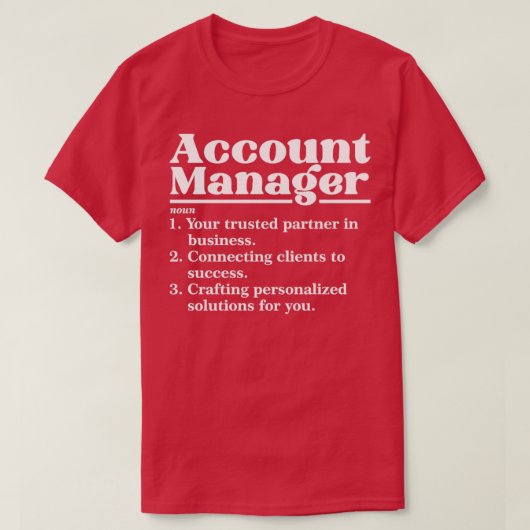 Account Manager 2 T-Shirt (Design vorne)