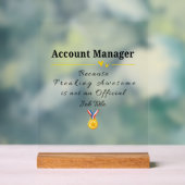 Account Manager Acrylschild (Neutral)