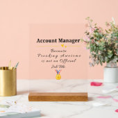 Account Manager Acrylschild (Hochzeit)