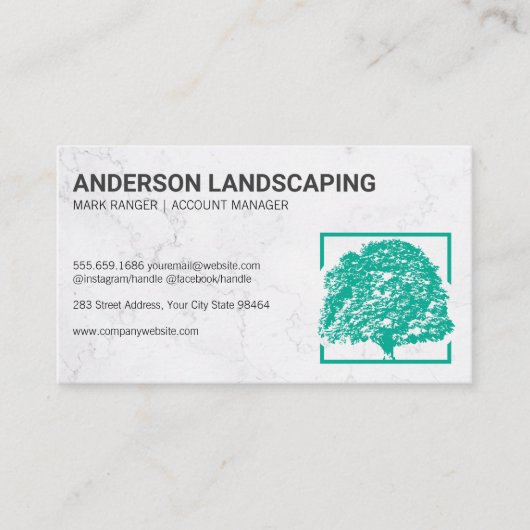 Account Manager | Finanzen | Baumlogo Terminkarte (Vorderseite)