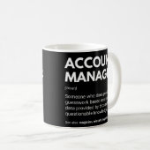 Account Manager Funny Work Definition Kaffeetasse (VorderseiteRechts)