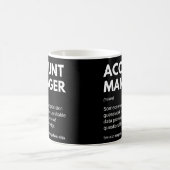 Account Manager Funny Work Definition Kaffeetasse (Mittel)