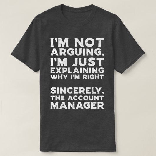 Account Manager T-Shirt (Design vorne)
