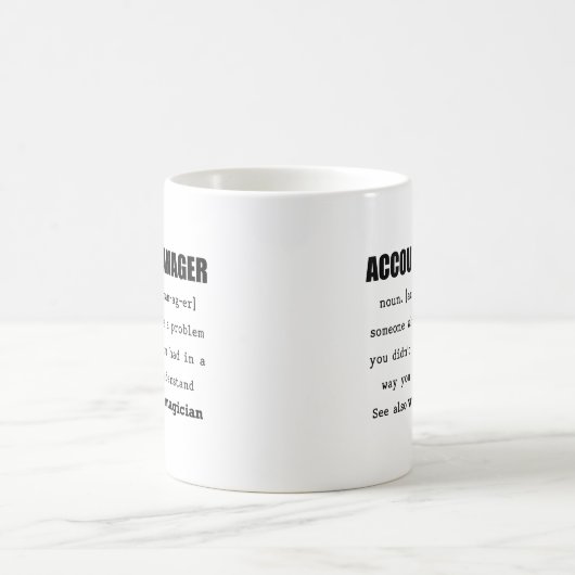 Account Manager-Tasse Kaffeetasse (Mittel)