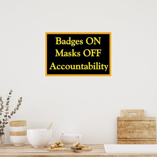 Accountability Poster (Küche)