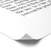 "Accountability Poster" - Motivierend Kunst an der Poster (Ecke)