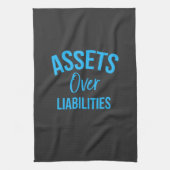 Accountant Asset Over Liabilities Geschirrtuch (Vertikal)