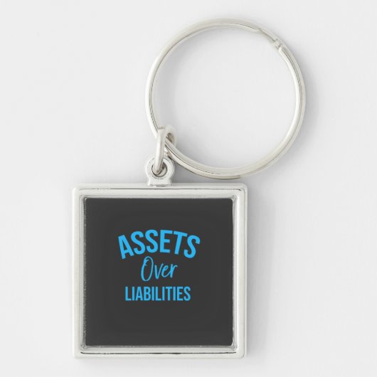Accountant Asset Over Liabilities Schlüsselanhänger (Vorne)