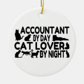 Accountant Cat Lover Keramik Ornament (Vorne)