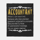 Accountant Funny Definition benutzerdefiniertes Ge Fleecedecke (Vorderseite)
