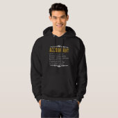Accountant Funny Definition benutzerdefiniertes Ge Hoodie (Vorne ganz)