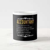 Accountant Funny Definition benutzerdefiniertes Ge Jumbo-Tasse (Vorderseite)