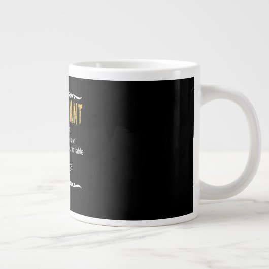 Accountant Funny Definition benutzerdefiniertes Ge Jumbo-Tasse (Rechts)