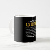Accountant Funny Definition benutzerdefiniertes Ge Kaffeetasse (Vorderseite Links)