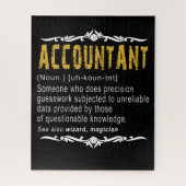 Accountant Funny Definition benutzerdefiniertes Ge Puzzle (Vertikal)