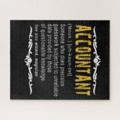 Accountant Funny Definition benutzerdefiniertes Ge Puzzle (Horizontal)