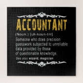 Accountant Funny Definition benutzerdefiniertes Ge Puzzle (Vertikal)